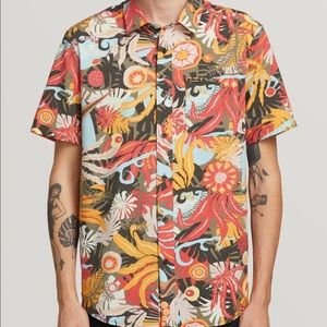 VOLCOM Psych Floral Short Sleeve Shirt